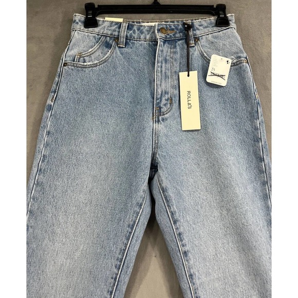 Free People Rolla's Duster High Rise Slim Jeans Size 25 in Old Stone - Picture 5 of 11